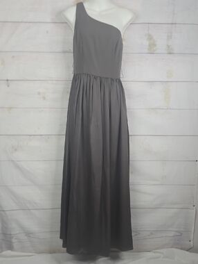 White by Vera Wang | Dresses | White By Vera Wang One Shoulder Bridesmaid  Dress With Ruffles In Ballet | Poshmark